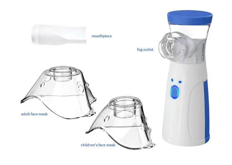Portable Mesh Nebulizer – Ultra-Quiet Fast Relief for Asthma & Breathing