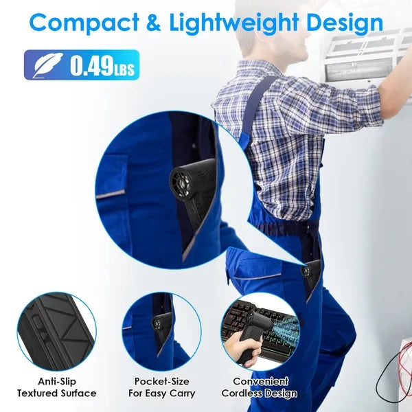 Compressed Air Duster With LED Light Up To 150000RPM Speed For PC