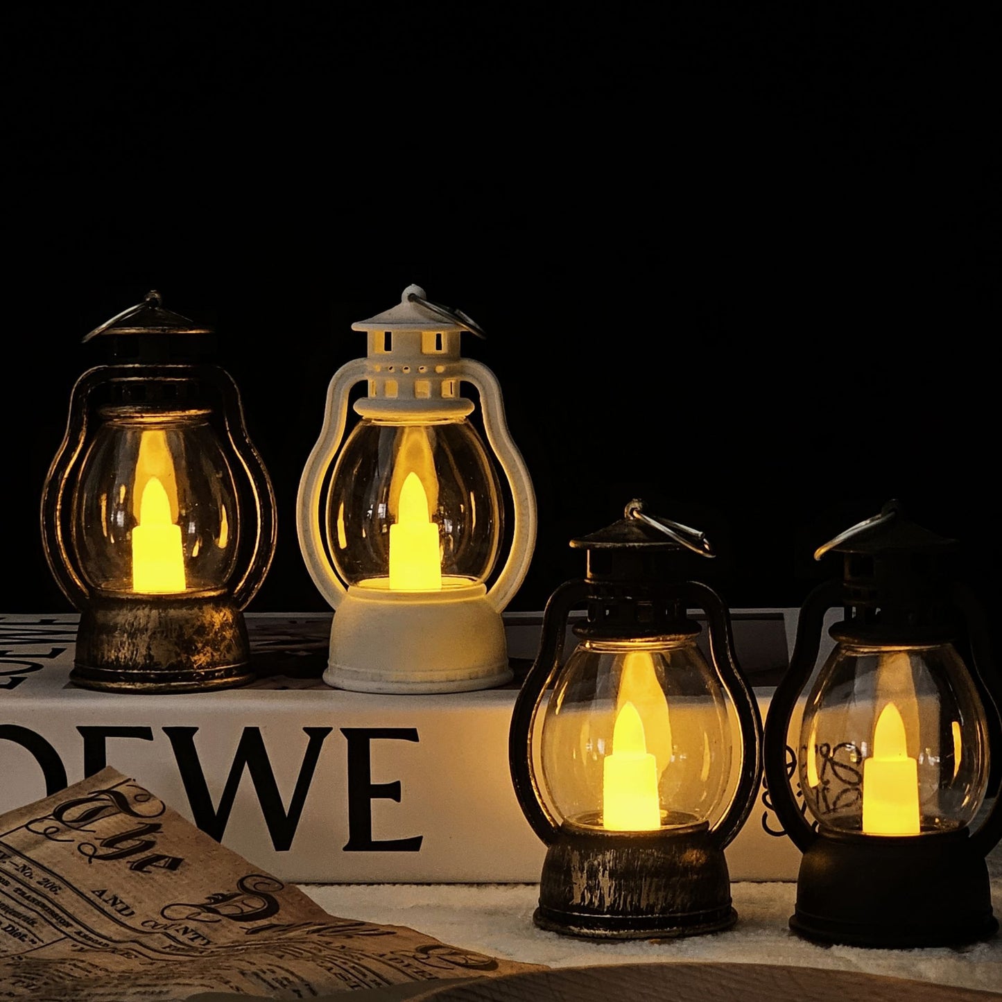 Creative Electronic Candle Craft Barn Lantern Layout Atmosphere Bar Hotel Decoration
