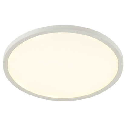 LED Bedroom Golden Ceiling Light 24W Embedded RGB Backlight Flat Round Light