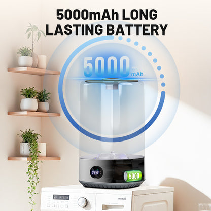 Travel Mini Washer - Cordless Rechargeable Underwear & Socks Washing Machine, Upgraded 6L Portable, Quiet Operation, Perfect For Camping, Dorm, RV & On-the-Go Use