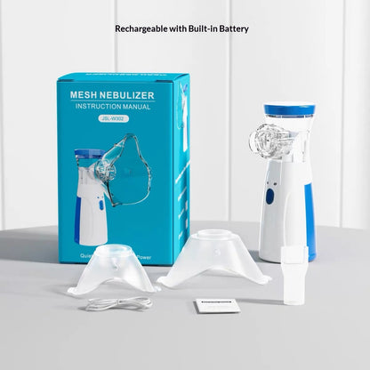 Portable Mesh Nebulizer – Ultra-Quiet Fast Relief for Asthma & Breathing