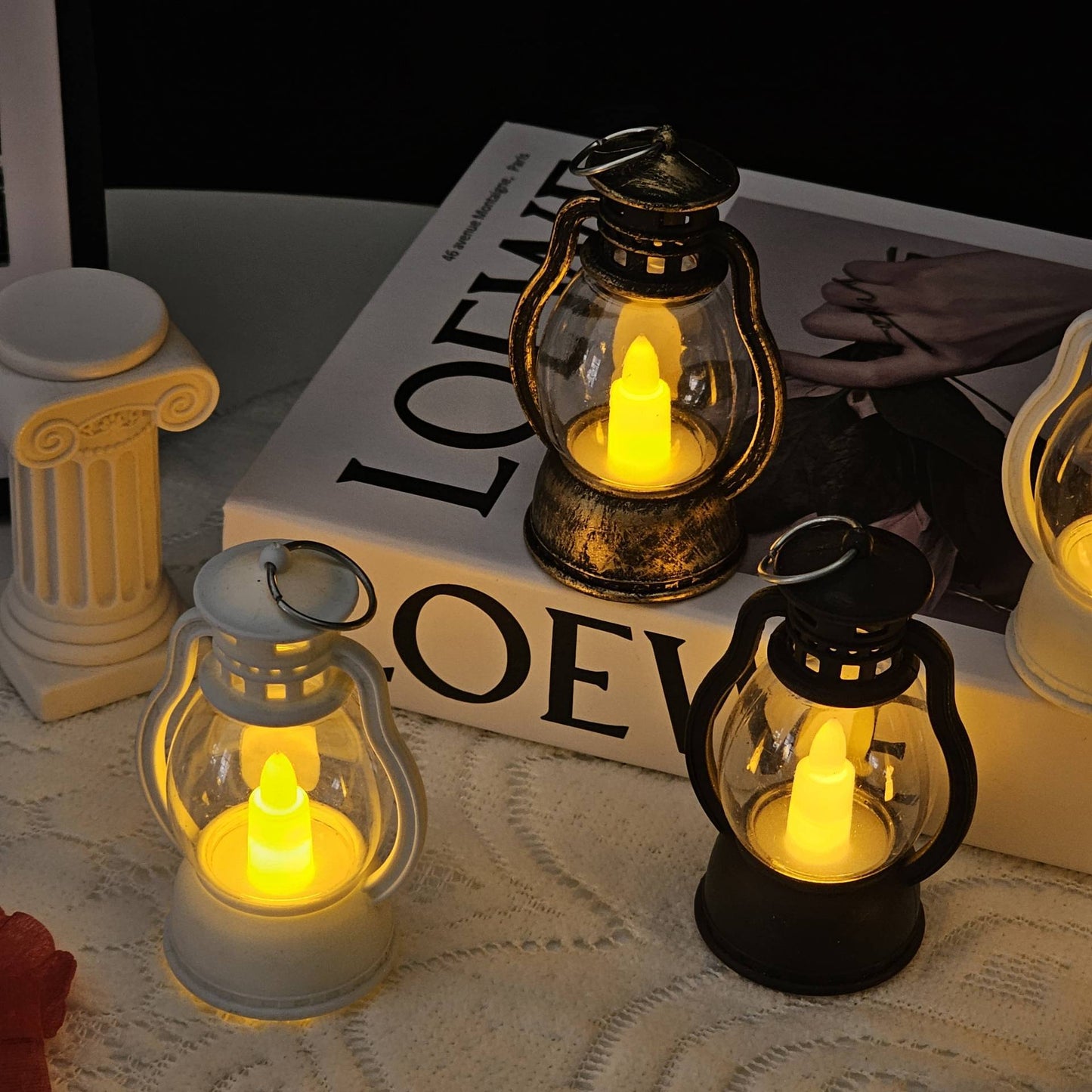 Creative Electronic Candle Craft Barn Lantern Layout Atmosphere Bar Hotel Decoration